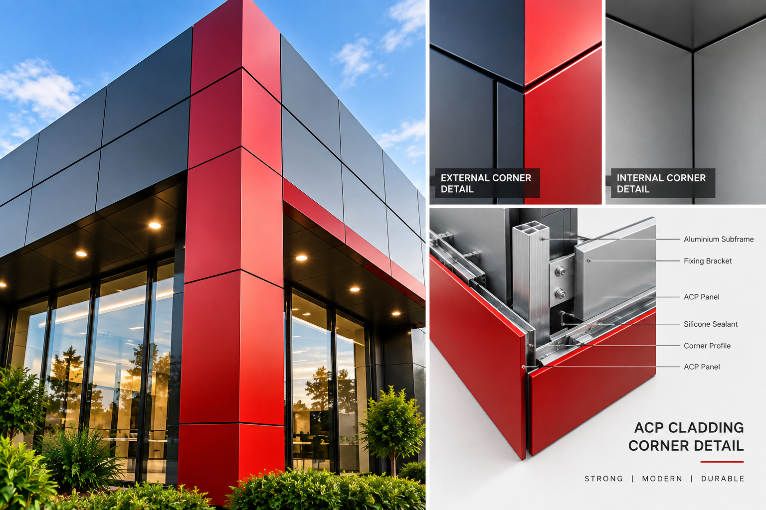 ACP cladding facade installation