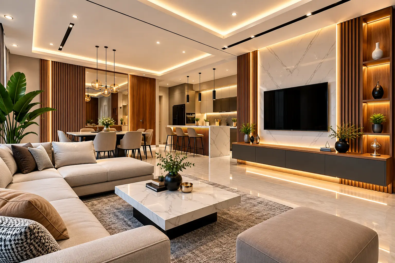 Interior fit-out ceiling and partition work