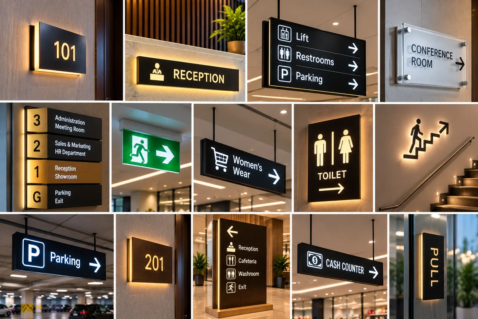 Mini & wayfinding signage